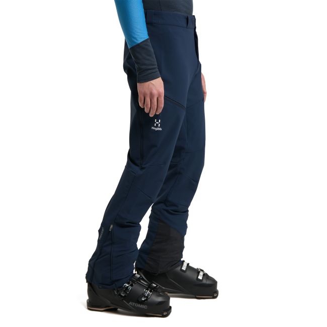 Haglöfs Discover Touring Pant – Pantaloni softshell pentru tură de schi - Albastru închis Tarn Blue