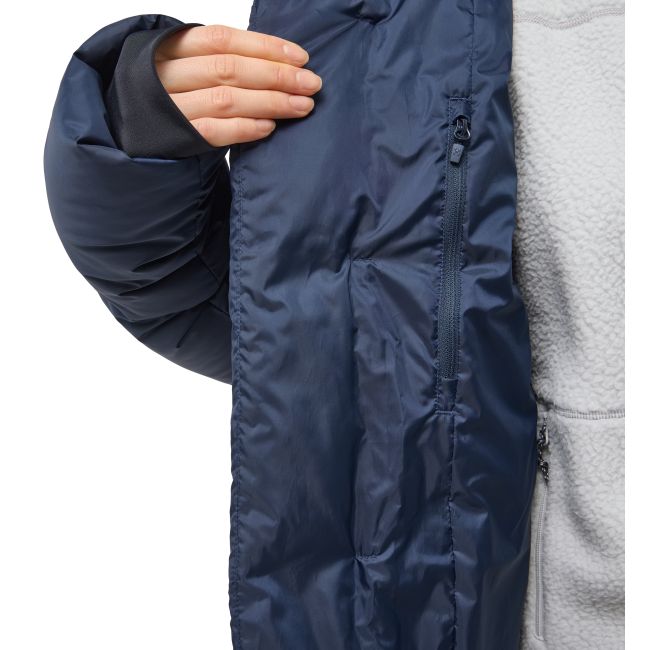 Haglöfs Long Down Parka W – Parka lungă din puf - Albastru închis Tarn Blue