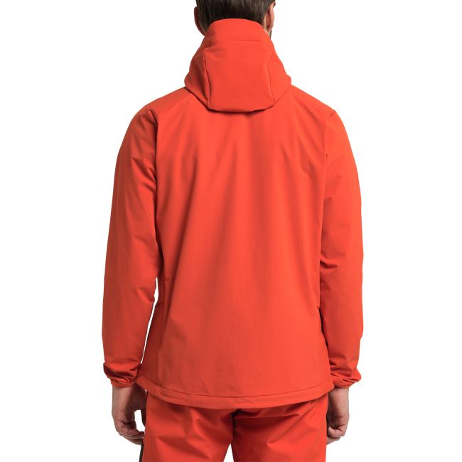 Haglöfs Discover Touring Jacket – Geacă softshell pentru tură de schi - Roșu Habanero