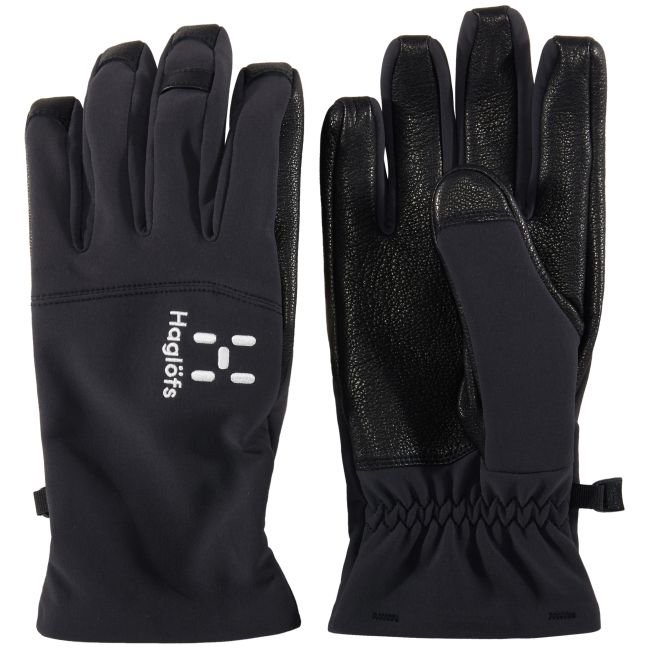 Haglöfs Touring Glove – Mănuși din piele pentru tură - Negru True Black