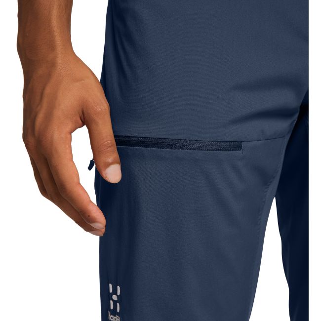 Haglöfs Lite Standard Pant – Pantaloni outdoor ușori de vară - Albastru închis Tarn Blue