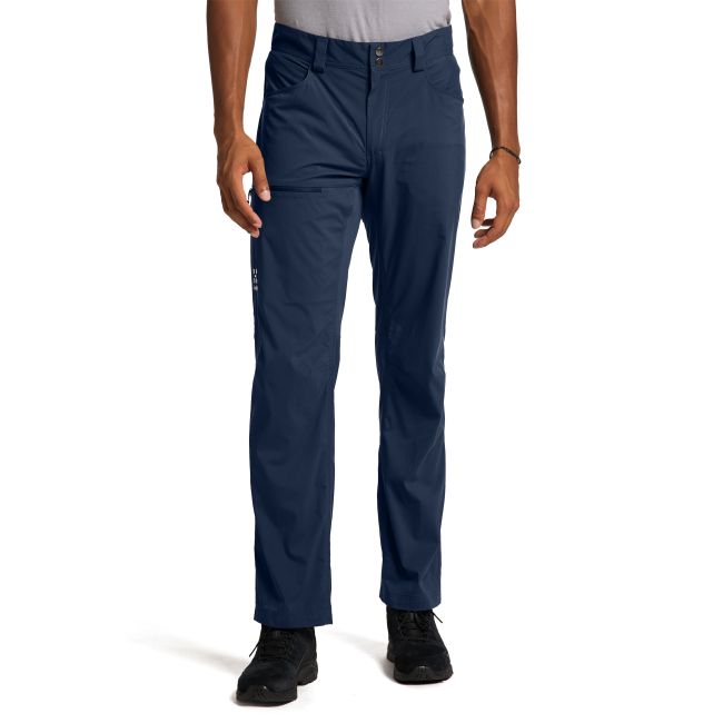 Haglöfs Lite Standard Pant – Pantaloni outdoor ușori de vară - Albastru închis Tarn Blue