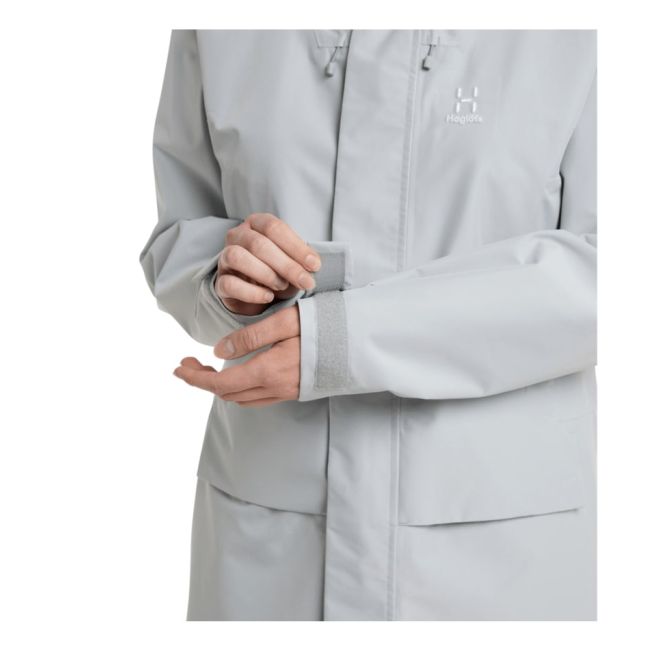 Haglöfs Aria Proof Parka W – Parka impermeabilă - Gri Stone Grey