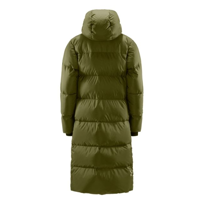 Haglöfs Long Down Parka W – Parka lungă din puf - Verde Olive Green