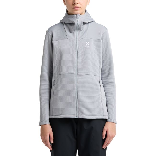 Haglöfs Willow Mid Hood W – Hanorac outdoor - Gri Concrete