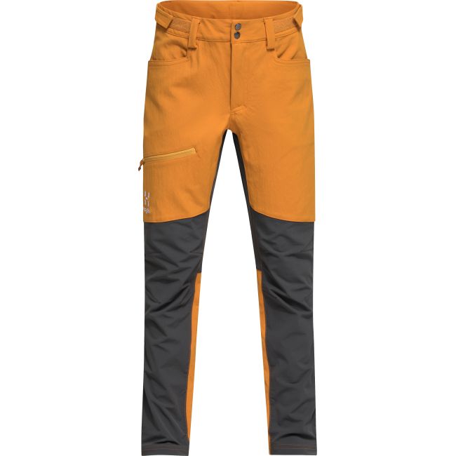 Haglöfs Rugged Pant Junior – Pantaloni outdoor pentru copii - Galben Desert Yellow/Magnetite