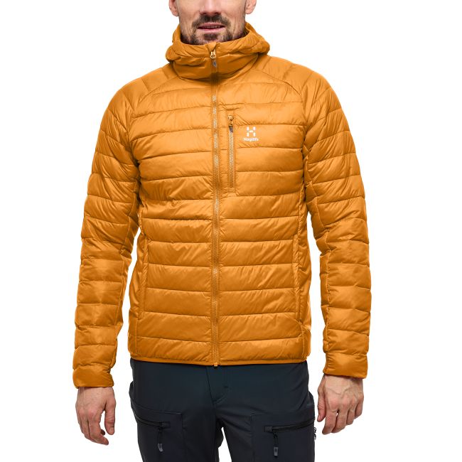 Haglöfs Spire Mimic Hood – Geacă izolată Mimic cu glugă - Galben Desert Yellow