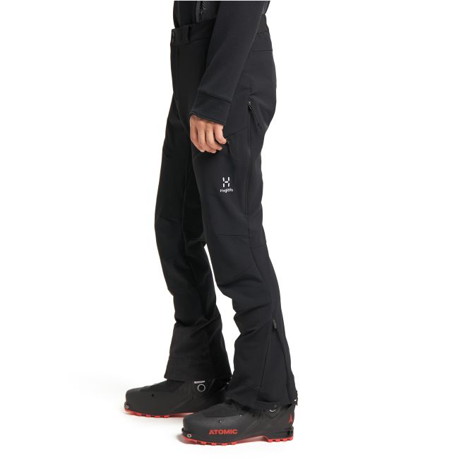 Haglöfs Discover Touring Pant – Pantaloni softshell pentru tură de schi - Negru True Black
