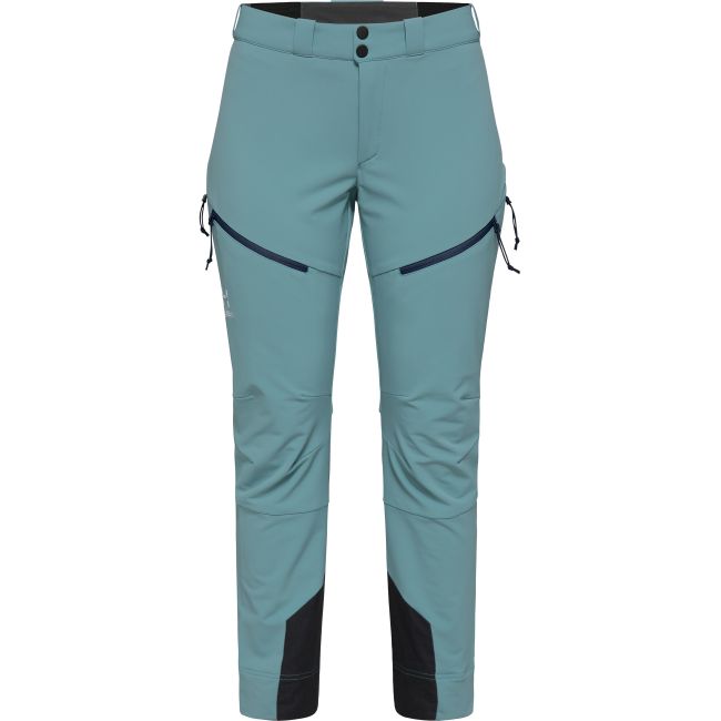 Haglöfs Discover Touring Pant W – Pantaloni softshell pentru tură de schi - Albastru deschis Frost Blue