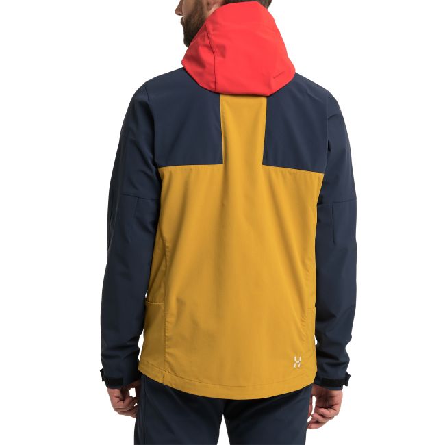 Haglöfs Roc Sight Softshell Jacket – Geacă softshell tehnică - Galben/albastru