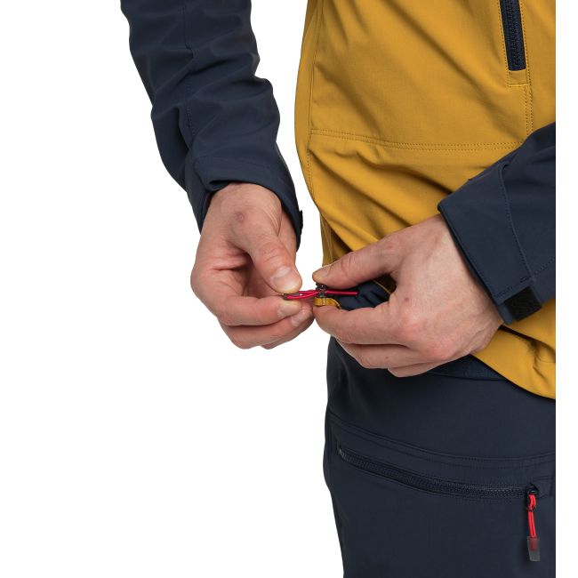 Haglöfs Roc Sight Softshell Jacket – Geacă softshell tehnică - Galben/albastru