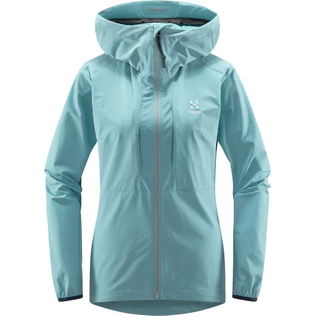 Haglöfs Discover Touring Jacket W – Geacă softshell pentru tură de schi - Albastru deschis Frost Blue