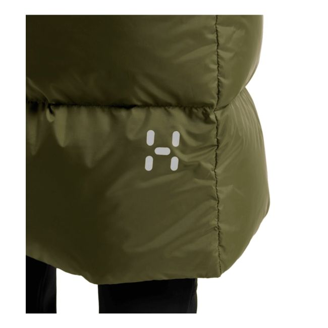 Haglöfs Long Down Parka W – Parka lungă din puf - Verde Olive Green