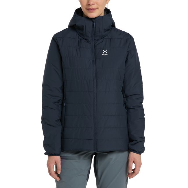 Haglöfs Mimic Silver Hood W – Geacă izolată Mimic Silver cu glugă - Albastru închis Tarn Blue