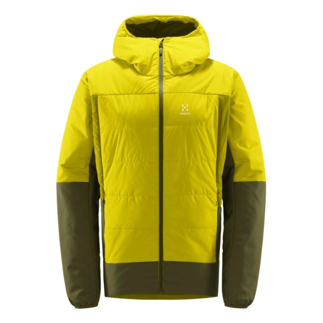 Haglöfs Mimic Silver Hood – Geacă izolată Mimic Silver cu glugă - Verde Olive green/Aurora