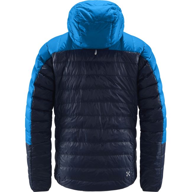 Haglöfs L.I.M Down Hood – Geacă din puf ultraușoară cu glugă - Albastru Tarn Blue/Nordic Blue