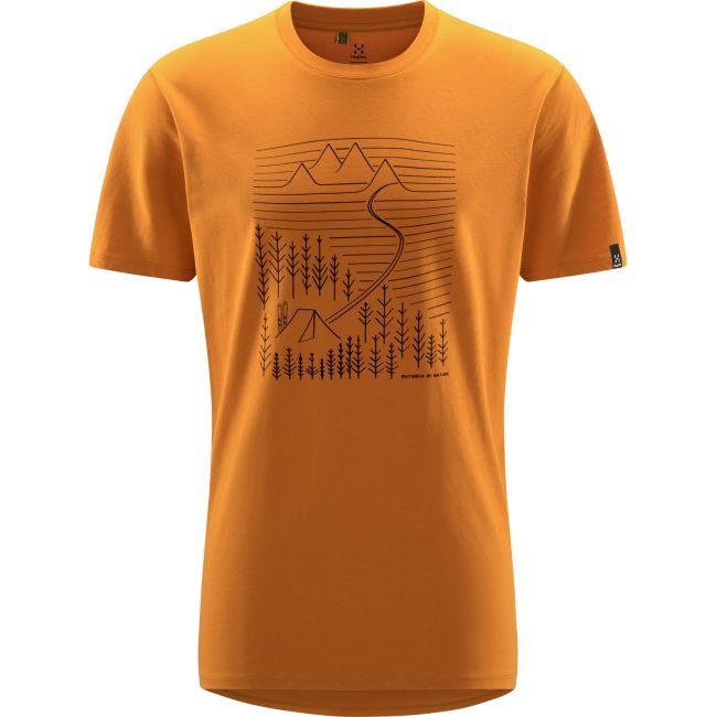 Haglöfs Camp Tee – Tricou din bumbac organic - Galben Desert Yellow