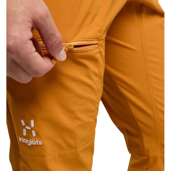 Haglöfs ROC Lite Slim Pant – Pantaloni de cățărare ușori - Galben Desert Yellow/Golden Brown
