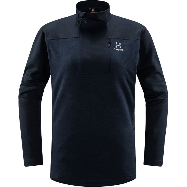 Haglöfs ROC Flash Mid Halfzip W – Bluză tehnică de cățărare cu fermoar scurt - Albastru închis Tarn Blue
