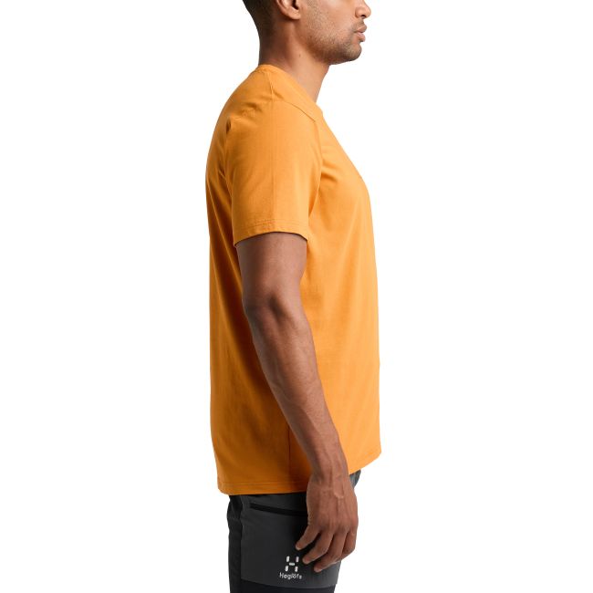 Haglöfs Outsider By Nature Print Tee – Tricou din bumbac organic cu imprimeu - Galben Desert Yellow