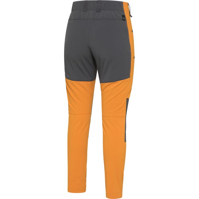 Haglöfs Mid Slim Pant W – Pantaloni softshell outdoor - Galben Desert Yellow/Magnetite