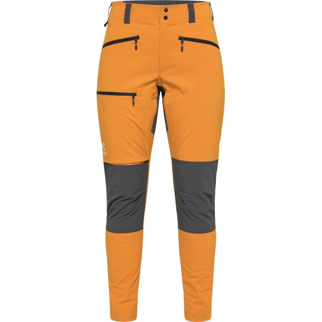 Haglöfs Mid Slim Pant W – Pantaloni softshell outdoor - Galben Desert Yellow/Magnetite