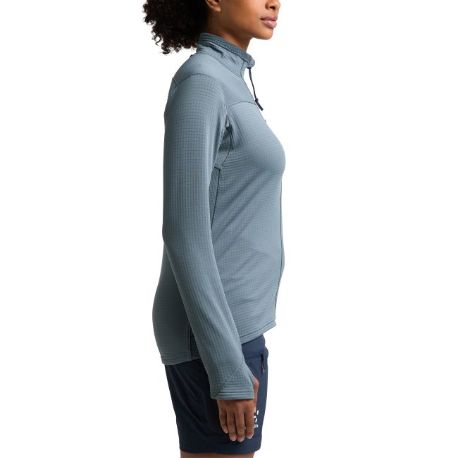 Haglöfs ROC Spitz Mid Jacket W – Geacă strat intermediar tehnic - Albastru Steel Blue