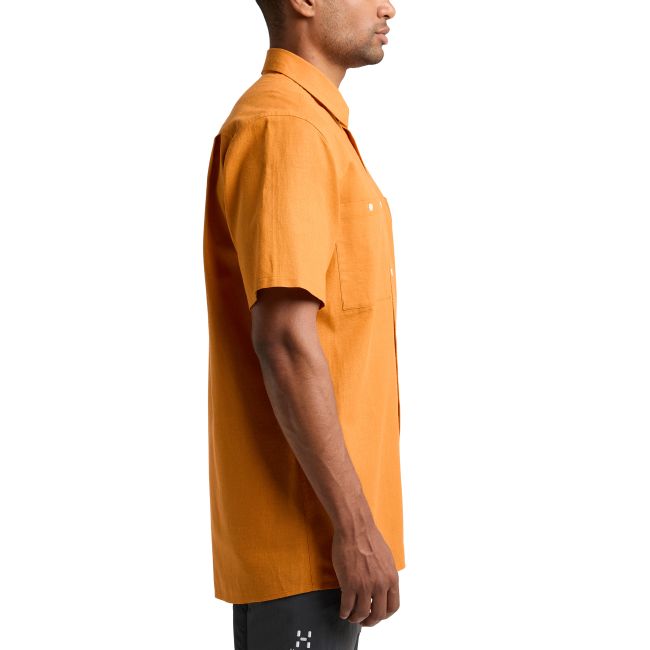 Haglöfs Curious Hemp SS Shirt – Cămașă cu mânecă scurtă din bumbac organic și cânepă - Galben Desert Yellow