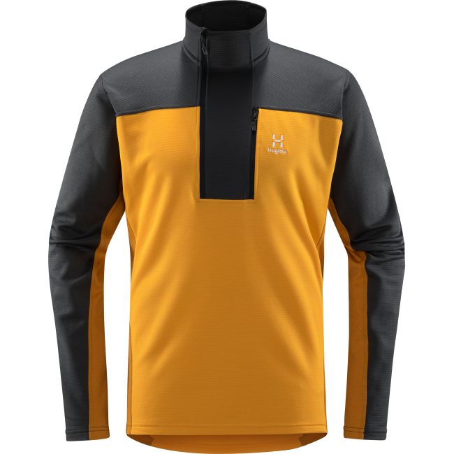Haglöfs ROC Flash Mid Halfzip – Bluză tehnică de cățărare cu fermoar scurt - Galben