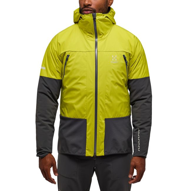 Haglöfs L.I.M Hybrid Touring Hood – Geacă hibridă pentru tură de schi - Verde Aurora/Magnetite