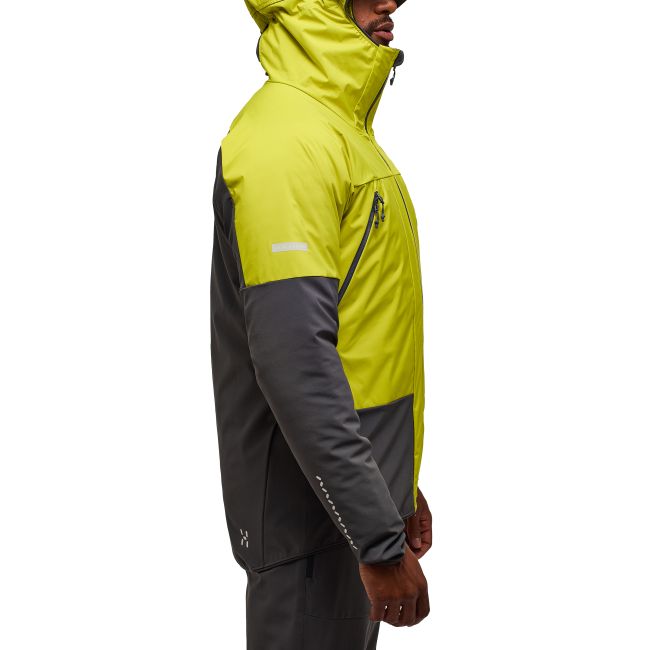 Haglöfs L.I.M Hybrid Touring Hood – Geacă hibridă pentru tură de schi - Verde Aurora/Magnetite
