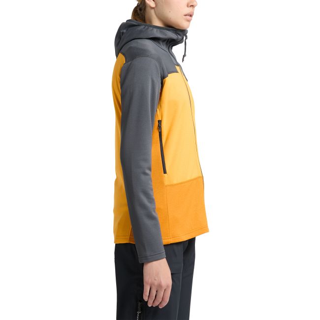Haglöfs ROC Flash Mid Hood W – Hanorac tehnic de cățărare - Galben