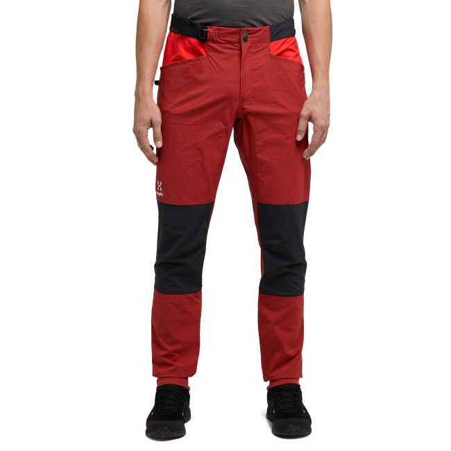 Haglöfs ROC Spitz Pant – Pantaloni de cățărare - Roșu Corrosion/Zenith Red