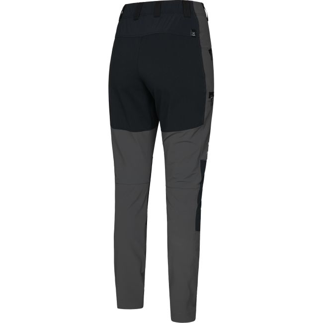 Haglöfs Mid Slim Pant W – Pantaloni softshell outdoor - Gri/negru Magnetite/True Black