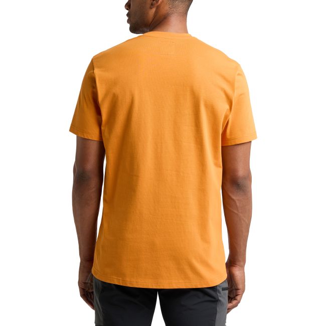 Haglöfs Outsider By Nature Print Tee – Tricou din bumbac organic cu imprimeu - Galben Desert Yellow