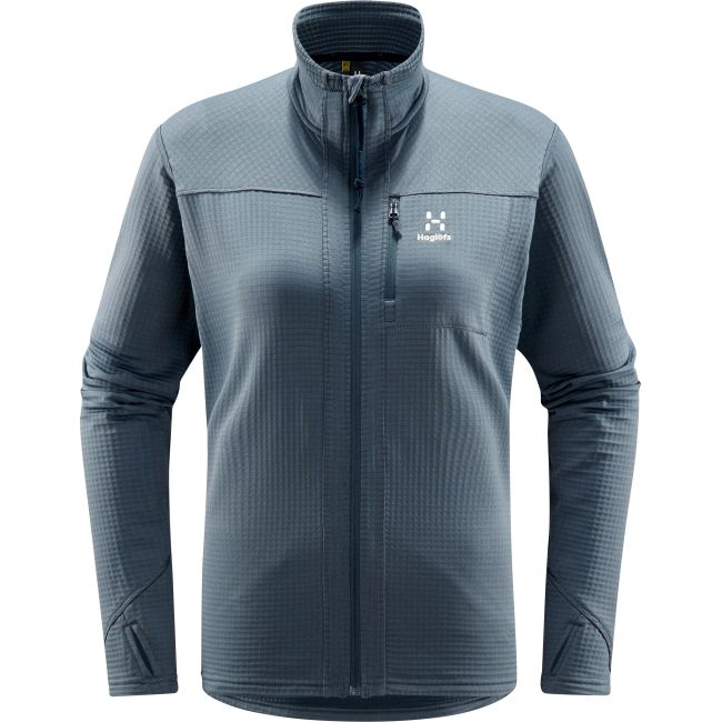 Haglöfs ROC Spitz Mid Jacket W – Geacă strat intermediar tehnic - Albastru Steel Blue
