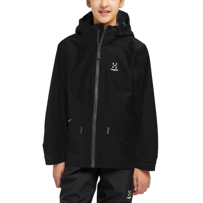 Haglöfs Husk Jacket Junior – Geacă impermeabilă pentru copii - Negru True Black