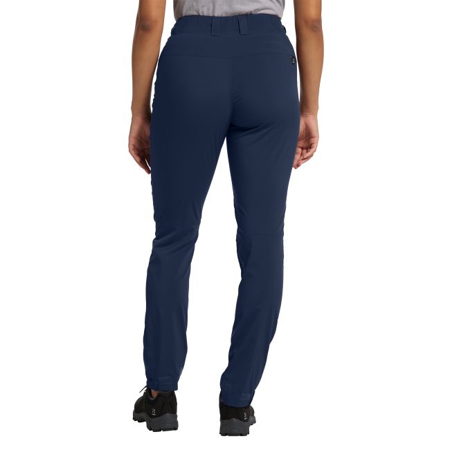Haglöfs Lite Standard Pant W – Pantaloni outdoor ușori de vară - Albastru închis Tarn Blue