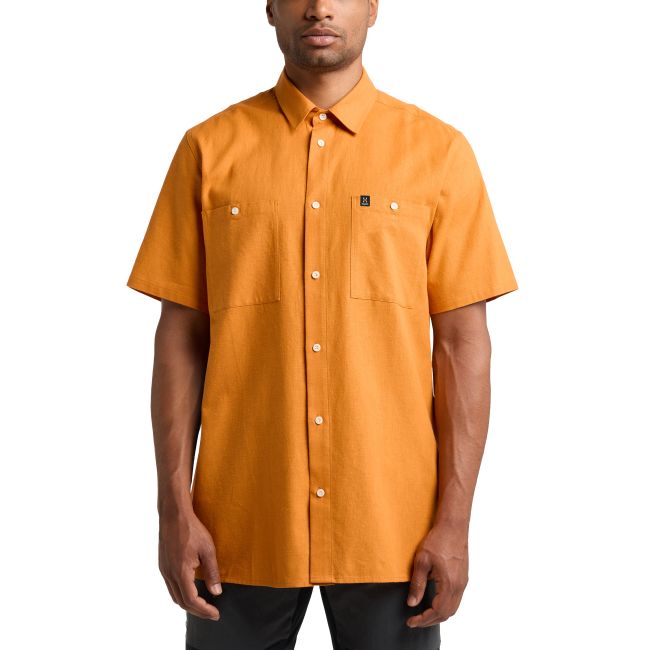 Haglöfs Curious Hemp SS Shirt – Cămașă cu mânecă scurtă din bumbac organic și cânepă - Galben Desert Yellow