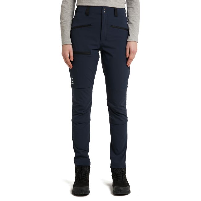 Haglöfs Mid Slim Pant W – Pantaloni softshell outdoor - Albastru închis Tarn blue/True black