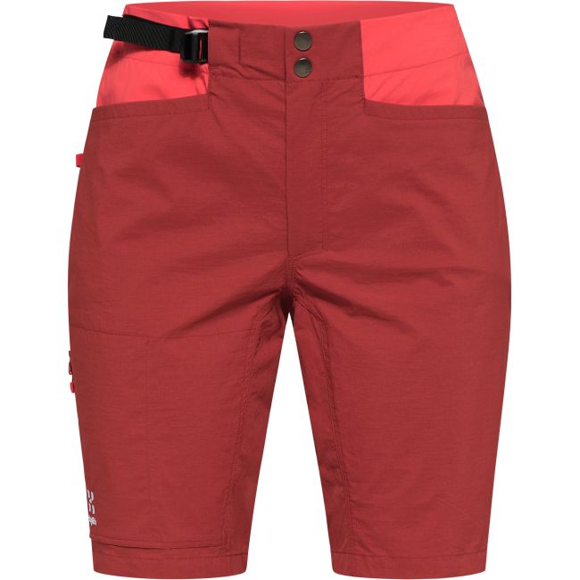 Haglöfs ROC Spitz Shorts W – Pantaloni scurți de cățărare - Roșu Corrosion/Poppy red