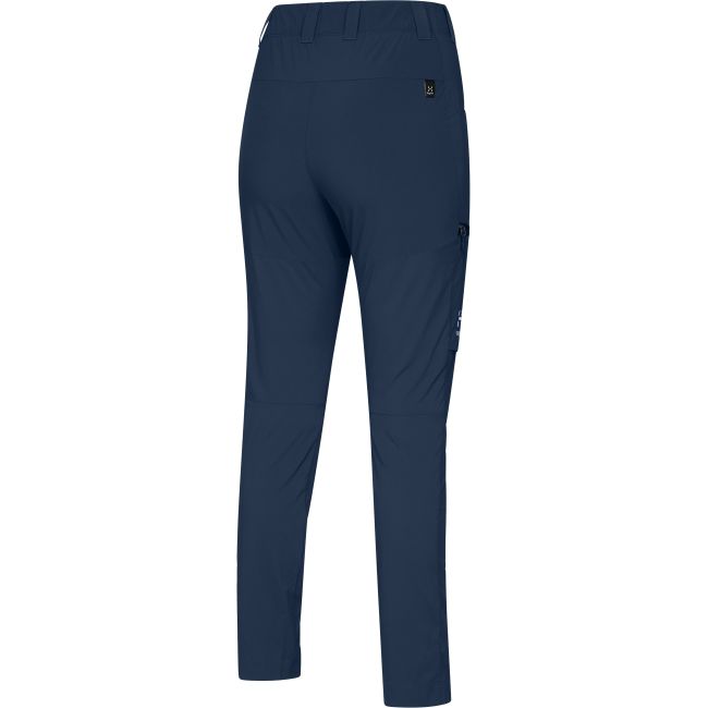 Haglöfs Lite Slim Pant W – Pantaloni outdoor ușori de vară - Albastru închis Tarn Blue