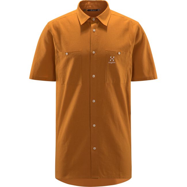 Haglöfs Curious Hemp SS Shirt – Cămașă cu mânecă scurtă din bumbac organic și cânepă - Galben Desert Yellow