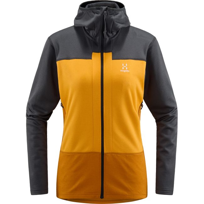 Haglöfs ROC Flash Mid Hood W – Hanorac tehnic de cățărare - Galben