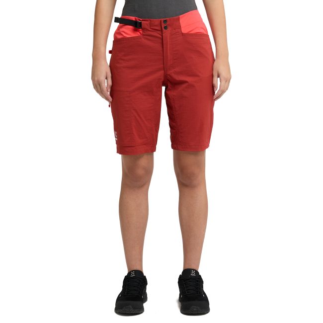 Haglöfs ROC Spitz Shorts W – Pantaloni scurți de cățărare - Roșu Corrosion/Poppy red