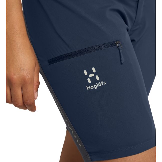 Haglöfs L.I.M Rugged Shorts W – Pantaloni scurți de drumeție ultraușori - Albastru Tarn Blue/Magnetite