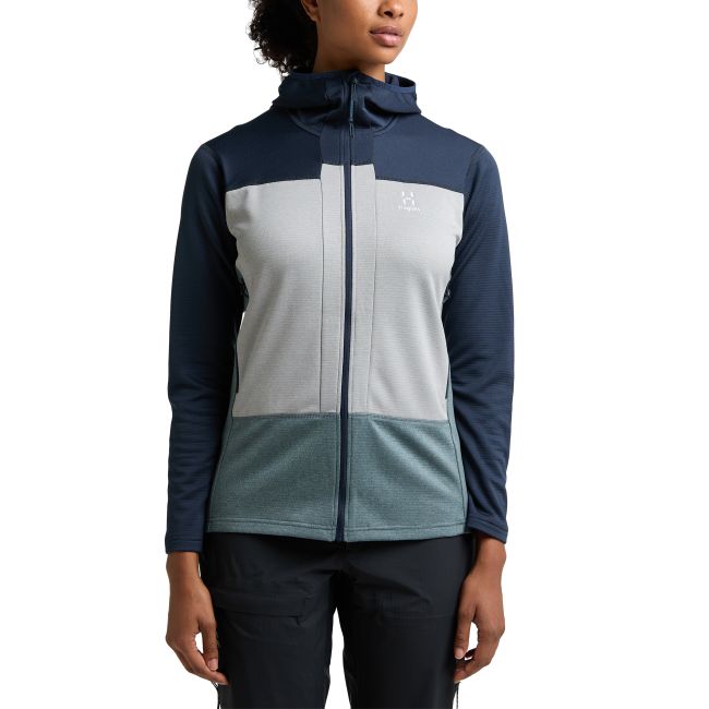 Haglöfs ROC Flash Mid Hood W – Hanorac tehnic de cățărare - Albastru