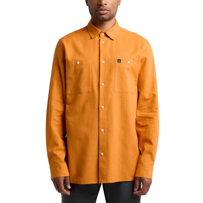 Haglöfs Curious Hemp Shirt – Cămașă din bumbac organic și cânepă - Galben Desert Yellow