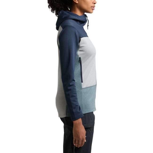 Haglöfs ROC Flash Mid Hood W – Hanorac tehnic de cățărare - Albastru