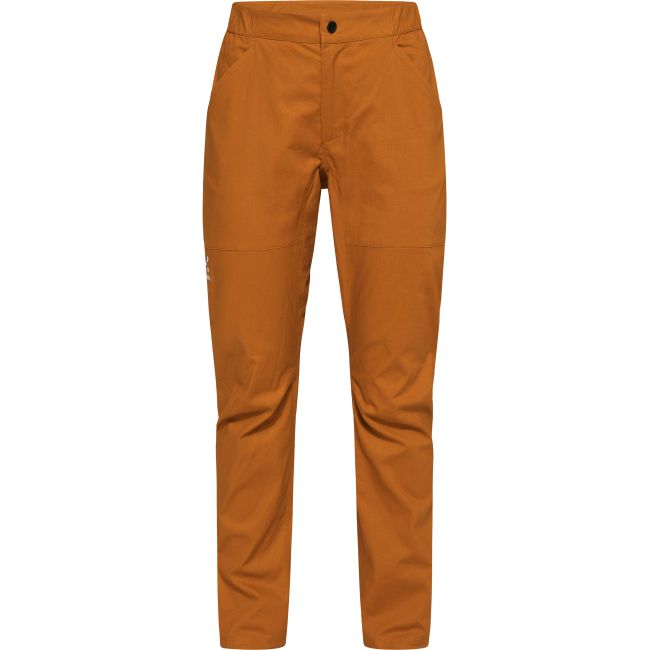 Haglöfs ROC Hemp Pant W – Pantaloni de cățărare din bumbac organic și cânepă - Galben Golden Brown